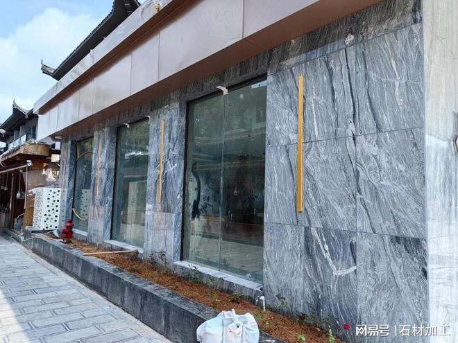 别墅高端石材：花岗岩外墙干挂与楼梯台阶踏步石加工K8国际入口(图4)