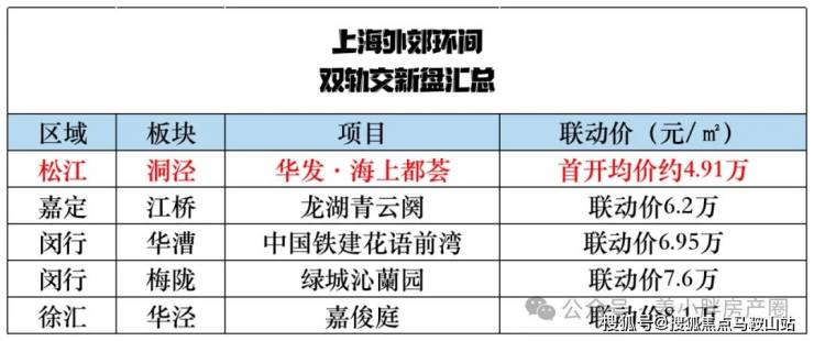 总价400万级912号线洞泾站华发海上都荟一房一价发布(图3)