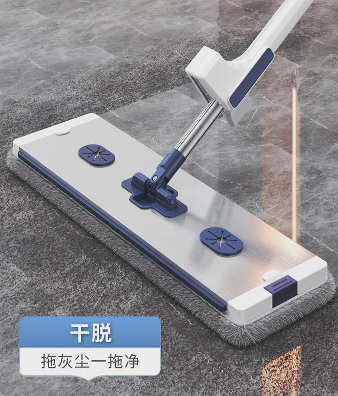 不脏手！真正的懒人免洗平板拖把一套才69元3分钟洁净整个家！(图2)