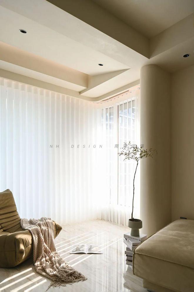 121㎡现代侘寂结构造境光影写意(图6)