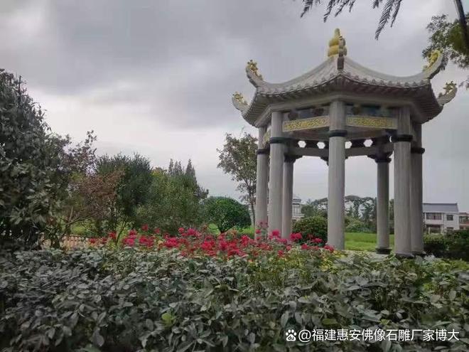 石雕凉亭在乡村建筑中的风格(图1)