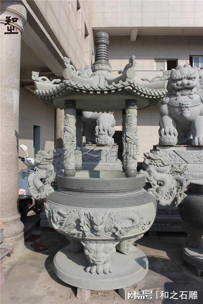大理石石雕香炉的精雕工艺(图4)
