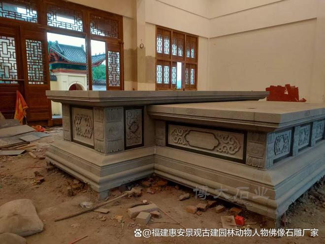石雕须弥座佛台：为信众提供心灵的寄托与安宁（多图欣赏）(图4)