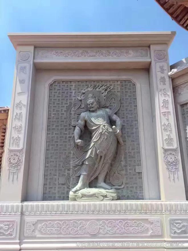 石雕哼哈二将在风水布局中的K8国际入口作用(图3)