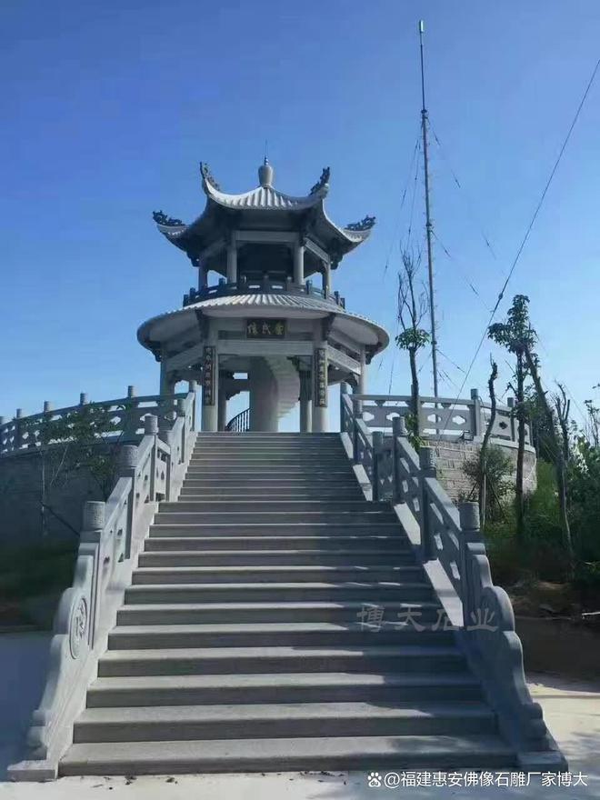 石雕凉亭在民居中的搭配方法(图4)