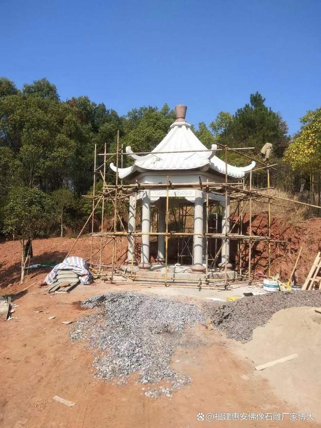 石雕凉亭在民居中的搭配方法(图3)